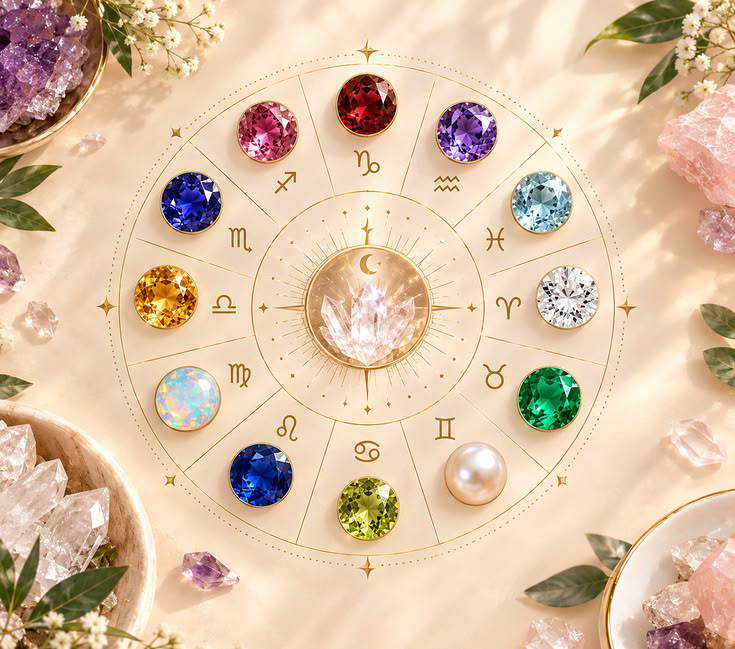 Gemstones and birthstones for traditional recommendations